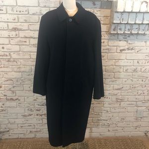 Carlo Belluci Wool Dark Navy Overcoat Lined 42 Men